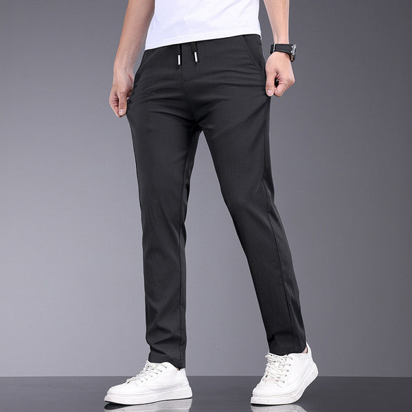 ウェア SINGLE FACE SUPER SLIM FIT LONG PANTS Jason Casual Drawstring Long Pants – Oddx Label