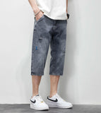Diego Ripped Capri Shorts