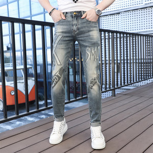 Parker Printed Slim Fit Jeans