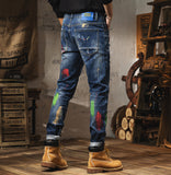 Manni Painted Slim Fit Jeans