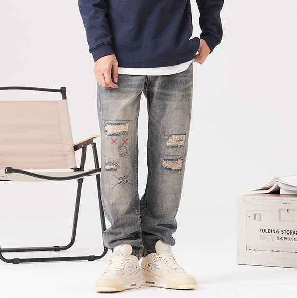 Brandon Ripped Loose Fit Jeans