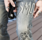 Parker Printed Slim Fit Jeans