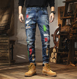 Manni Painted Slim Fit Jeans